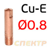Сварочный наконечник 0,8мм (Cu-E) M6 стандартный токосъемный