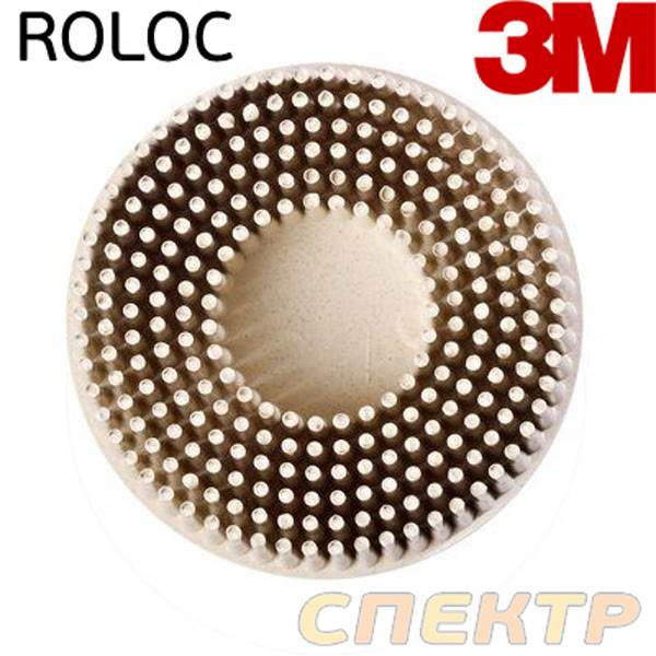 Круг зачистной под Roloc Bristle ф50 3M (желтый, средний) пластиковый 07525