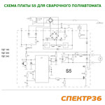 Плата управления S5 для полуавтомата ПДГ ЦИКЛОН (снята с производства и заменена на S56) фото №1