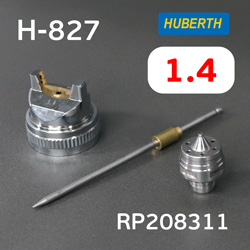 Ремонтный комплект Huberth H827 (1,4мм) ремкомплект: дюза, воздушная головка и игла