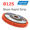 Круг зачистной под УШМ полимерный ф125мм Norton (оранжевый) Blaze Rapid Strip
