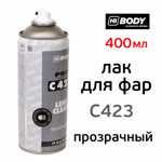 Лак-спрей для восстановления фар BODY Lens Clear C423 (400мл) фото №1