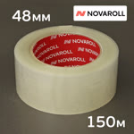 Скотч упаковочный 48мм х 150м (прозрачный) Novaroll 202 фото №1