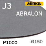 Круг шлиф. на поролоне ф150 Mirka Abralon  J3 (Р1000) липучка фото №1