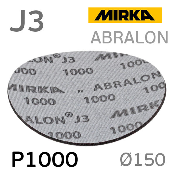Круг шлиф. на поролоне ф150 Mirka Abralon  J3 (Р1000) липучка фото №2