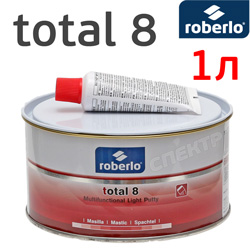Шпатлевка Roberlo TOTAL 8 (1л) нового поколения многофункциональная легкая