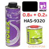 Защитное покрытие HOLEX HAS-9320 (0,8кг+0,21кг) черное высокой прочности