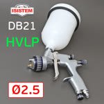 Краскопульт ISPRAY DB21 HVLP (2,5мм) SILVER с верхним бачком (460л/мин) HV285 фото №5