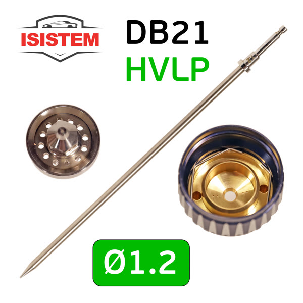 Ремонтный комплект ISPRAY DB21 HVLP (1,2мм) ремкомплект №1: дюза, воздушная головка и игла фото №1