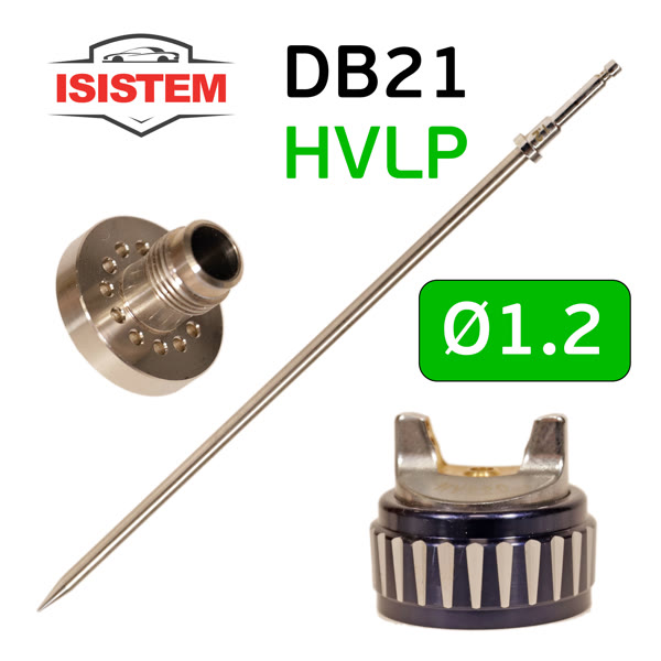 Ремонтный комплект ISPRAY DB21 HVLP (1,2мм) ремкомплект №1: дюза, воздушная головка и игла фото №2