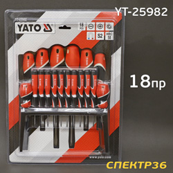 Набор отверток YATO YT-25982 (18пр)