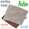 Губка абразивная полиуретановая Flexifoam #120 (120x100x3мм) EXTRA FINE - CAO Red Soft Roll