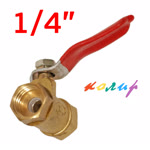 Переходник вентиль шаровый 1/4F - 1/4F Колир (внутренняя - внутренняя) фото №4