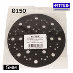 Проставка-липучка ф150 ( 5мм) 67отв. Fitter (черный) мягкая фото №3