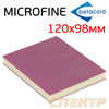 Губка абразивная двухсторонняя Betacord MICROFINE (120х98мм) фиолетовая Р1000