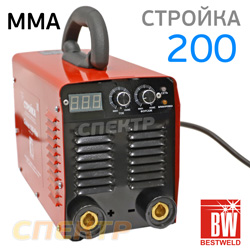 Сварочный инвертор BestWeld Стройка Globus 200-RUS (220В, MMA: 10-200A) регулировка форсажа дуги
