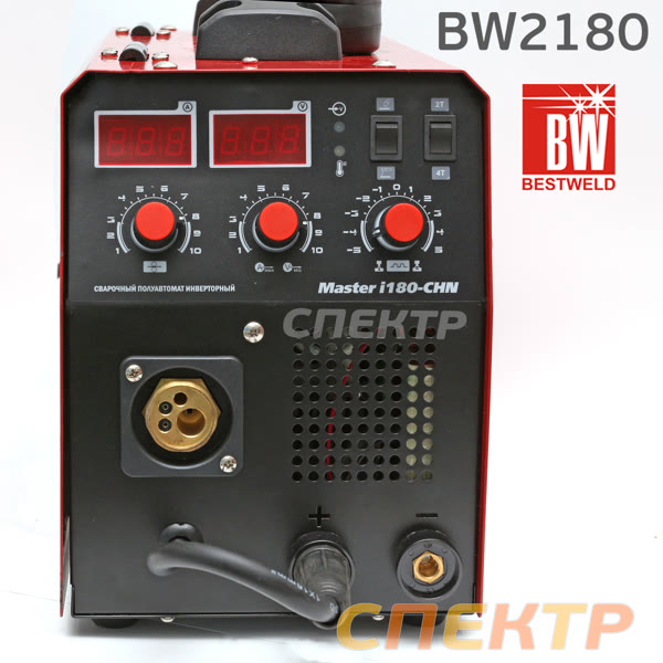 Сварочный полуавтомат инверторный BestWeld Master i180-CHN (220В, MIG-MAG: 30-180A, MMA: 30-160А) фото №3