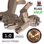 Краскопульт мини ANI R 160 Mini HVLP (1.0мм) с верхним бачком 250мл (180л/мин; 2.6бар) фото №3
