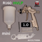 Краскопульт мини ANI R 160 Mini HVLP (1.0мм) с верхним бачком 250мл (180л/мин; 2.6бар) фото №4