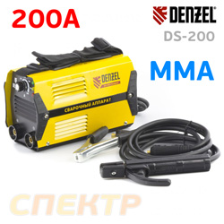 Сварочный инвертор Denzel MMA DS-200 Compact (220В, 200A, от 150В, 1.6-5.0мм, 70%)
