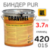 Биндер GRAVIHEL 420-015  (3,7л) 4:1 глянцевый однослойный (4.6кг) PUR 420 полиуретановый