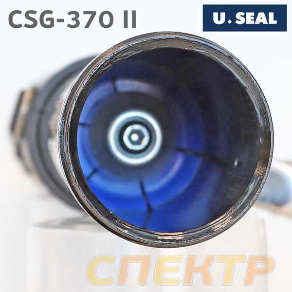 Пистолет для герметика пневмо ANI CSG-370 II BLACK (тубы 400мл и 600мл, картриджи 310мл) черный фото №1