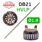 Ремонтный комплект ISPRAY DB21 HVLP (1,4мм) ремкомплект №1: дюза, воздушная головка и игла фото №1