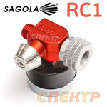 Регулятор давления на краскопульт Sagola RC1 с манометром фото №1