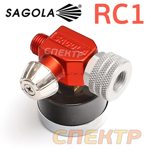 Регулятор давления на краскопульт Sagola RC1 с манометром фото №1