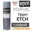 Грунт-спрей кислотный U-POL PowerCan PCEP/AL темно-серый (500мл) для прошлифованных участков