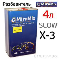 Разбавитель MiraMix X-3 Slow Thinner (4л) акриловый медленный