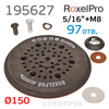 Подошва 5/16+М8 ф150 RoxelPro Fusion средней жесткости (97отв.) для шлифовальных машинок