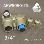 Фильтр-группа (2 колонны) AFW5050-2St (3/4") двухступенчатый = 5мкм + 0.01мкм фото №1