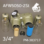 Фильтр-группа (2 колонны) AFW5050-2St (3/4") двухступенчатый = 5мкм + 0.01мкм фото №2