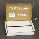 Тест-пластина 150х105мм (1шт) белая iSpray WH (RAL 9003; металлическая) для тестового напыла фото №1