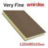 Губка абразивная двухсторонняя Smirdex 120x90мм Very Fine желтая (P200) очень тонкая