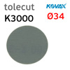 Лепесток клейкий Kovax Tolecut K3000 Black ф34мм (1шт) черный "по-сухому" микроабразивный цветок