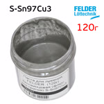 Паста для лужения FELDER  (120г) бессвинцовая (флюс для припоя) S-Sn97Cu3 фото №2