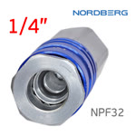 Переходник (мама) - резьба 1/4F внутренняя Nordberg NPF32 пневморазъем фото №3