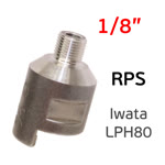 Адаптер для sata RPS (G1/8") Iwata LPH80 (алюминиевый) мини краскопульт фото №3