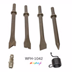 Пневмо зубило ударное Колир WFH-1042 + комплект насадок (шестигранный хвостовик) фото №3