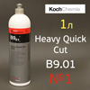 Полироль Koch B9.01 Chemie Heavy Quick Cut (1л) для работы на сверхтвердых лакокрасочных покрытиях