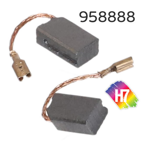 Угольная щетка H7 (2шт) для полировальной ротационной машинки 958888 фото №2