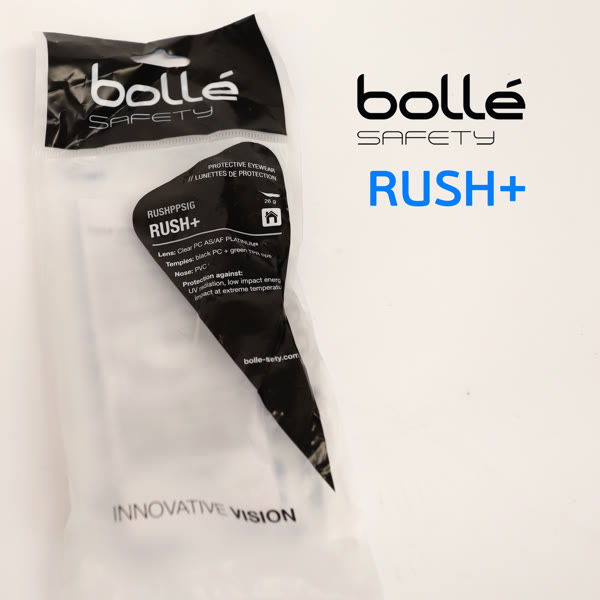 Очки защитные Bolle RUSH+ открытого типа с прозрачной линзой Platinum фото №2