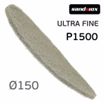 Скотч-брайт ф150 Sandwox 298 UF серый Р1500 Premium Scuff КРУГЛЫЙ (подготовка к покраске) ultra fine фото №1