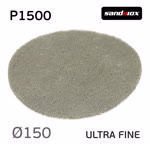 Скотч-брайт ф150 Sandwox 298 UF серый Р1500 Premium Scuff КРУГЛЫЙ (подготовка к покраске) ultra fine фото №2