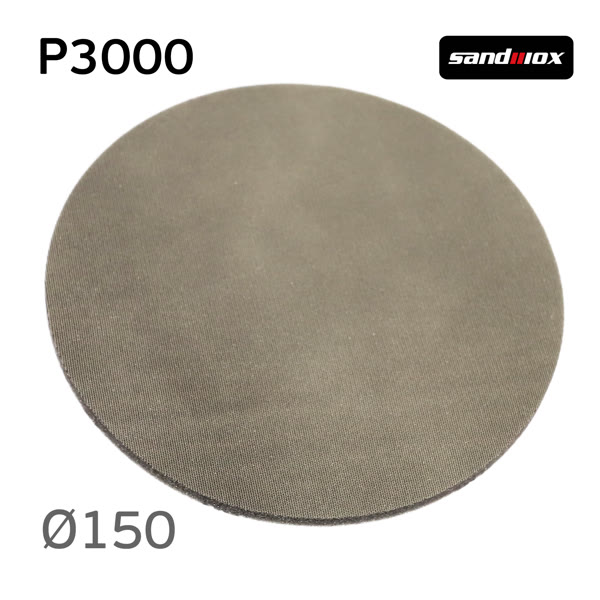 Круг шлиф. на поролоне ф150 Sandwox Р3000 липучка 918 Superfine Foam фото №2