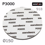 Круг шлиф. на поролоне ф150 Sandwox Р3000 липучка 918 Superfine Foam фото №4
