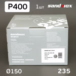 Круг шлифовальный ф150 Sandwox 235  (Р400) Grey Zirconia (15отв.) СЕРЫЙ на липучке фото №2
