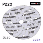 Круг шлифовальный ф150 Sandwox 328+ (Р220) Purple Ceramic (multiholes) фиолетовый на липучке фото №2